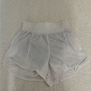 Lululemon White Athletic Shorts